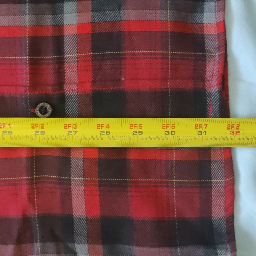 37. Eddie Bauer Tech Flannel | Color - Salsa Red - Picture 6 of 7